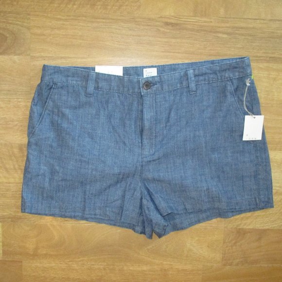 a new day Pants - NWT! A New Day 3" Chino Linen Shorts 16 33